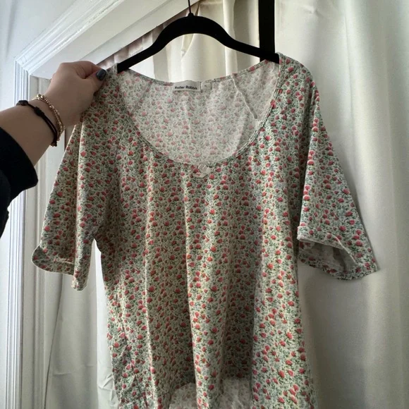 Roller Rabbit Pink and Green Floral pajamas - Picture 3 of 4